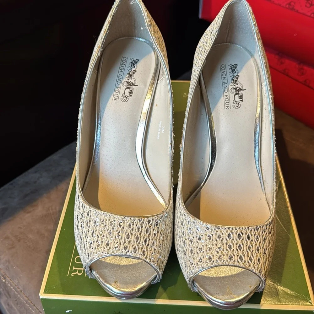 Coach and Four Sparkle Heels - Picture 4 of 7